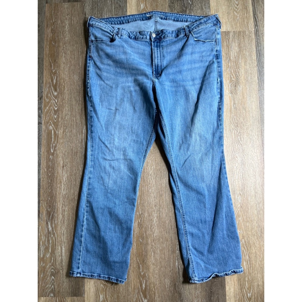 Old Navy Boot-Cut Jeans Womens 26‎ Blue Good Mid-Rise Stretch Denim Pants